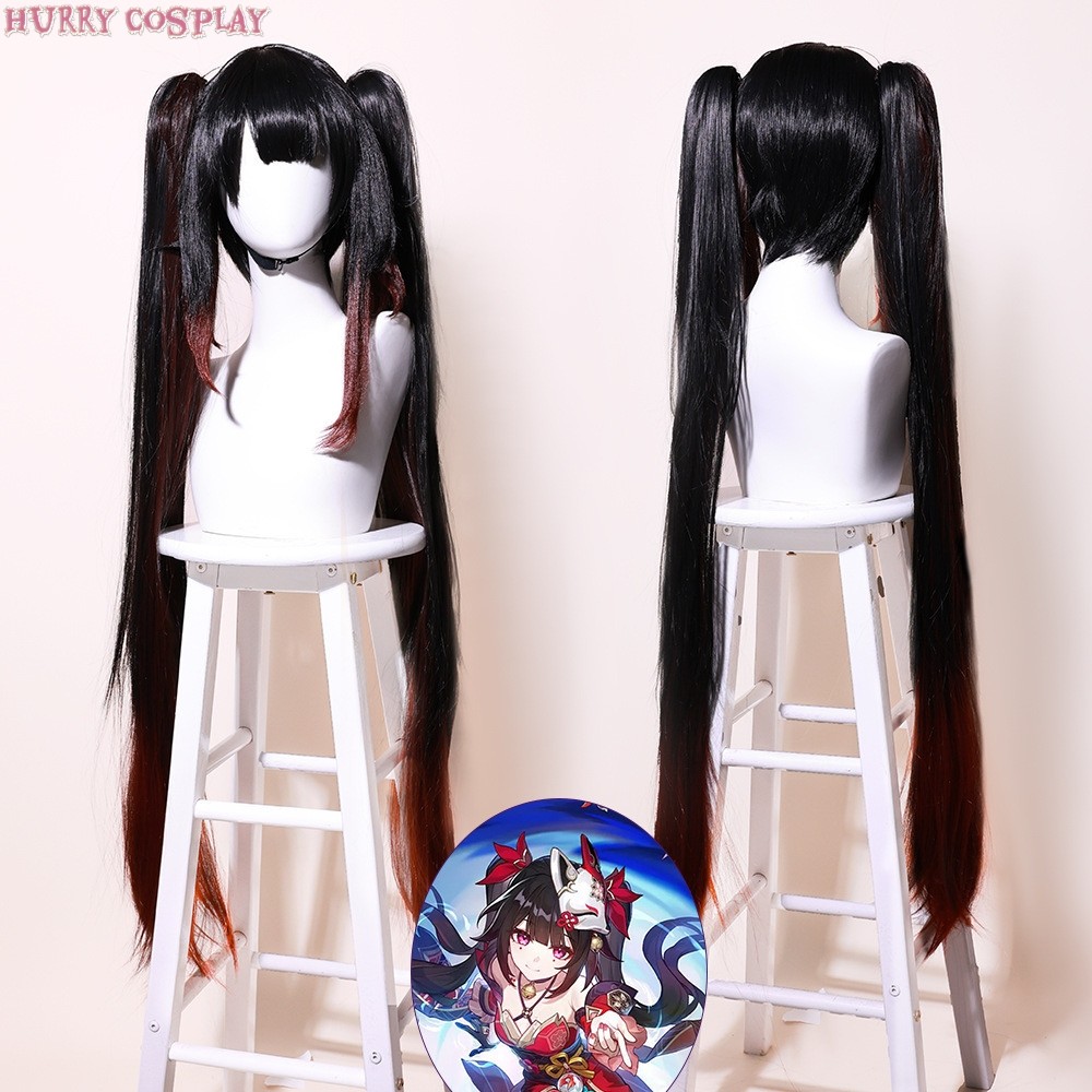 Game Cosplay,Honkai: Star Rail,Wigs,Honkai Impact Star Railroad - Hanabi Cosplay Costumes - Wig